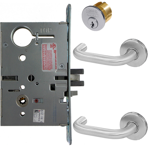Corbin Russwin ML20906 LWA 626 SEC L4 Electrified Mortise Lock - Fail Safe/Secure, Lustra Lever, Satin Chrome