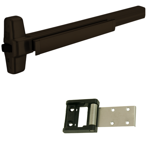 Von Duprin 98EO-710-36 1439 Rim Exit Device, Exit Only, 36in, Low Profile Roller Strike, Grade 1, Dark Bronze