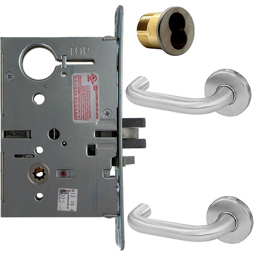 Corbin Russwin ML20906 LWA 626 SAF M92 CL6 Electrified Mortise Lock, Fail Safe/Secure, REX Switch, Lustra Lever, Satin Chrome