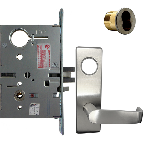 Corbin Russwin ML20906 NSM 626 SAF M92 CL6 Electrified Mortise Lock, Fail Safe/Secure, REX Exit Switch, Newport Lever