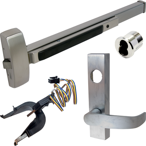 Sargent 55-60-8813F-ETL-32D RHR 8800 Series Rim Exit Device, RX, Classroom Lever Trim, Keyed, 36in, Grade 1