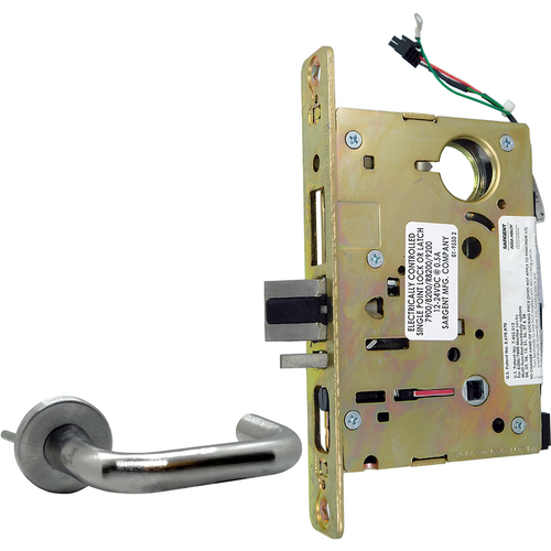 Sargent LC-8270-LNJ-26D 12/24VDC Electrified Mortise Lock Kit, LN Rose x J Lever, Fail Safe/Secure, Dual Voltage