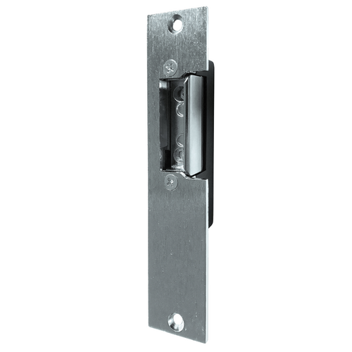 Trine 2001C-16-24 Electric Strike, 16-24VAC/DC, Fail Secure, Satin Chrome, 5-7/8in x 1-1/4in