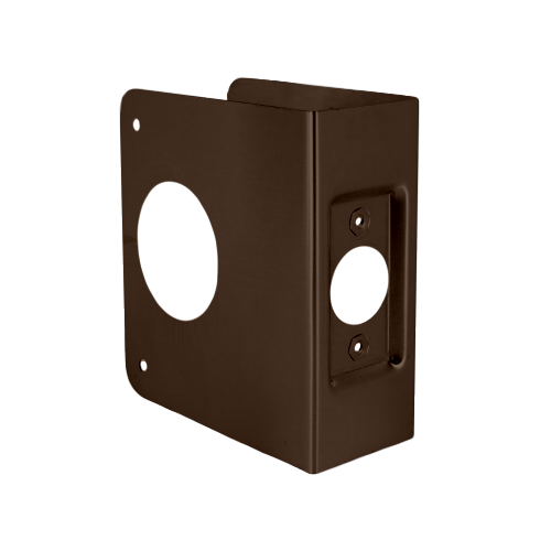 Don-Jo 6-BZ-CW Deadbolt Door Wrap 2-3/8in Backset, 1-3/4in Door, Bronze Finish