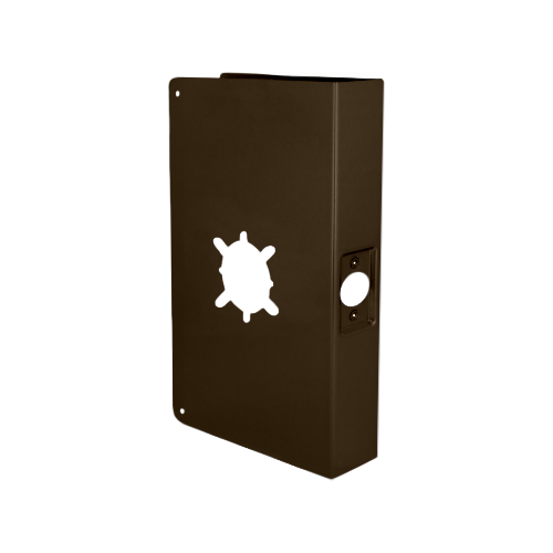 Don-Jo 33A-BZ-2-CW Door Wrap for 2-3/4in Backset, 1-3/4in Door, 612/US10 Bronze