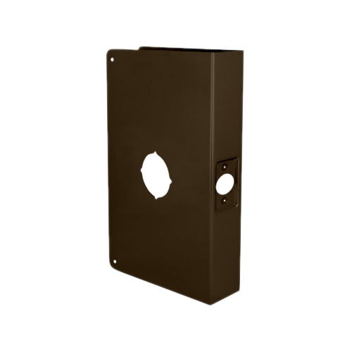 Don-Jo 33A-BZ-CW Door Wrap 2-3/4in Backset, 6-1/2in W x 9in H, Indent Latch Prep, Bronze