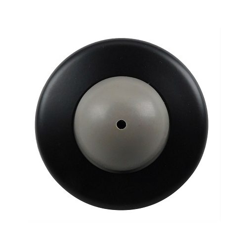 Don-Jo 1406-622 Wall Bumper Convex, 2-1/2in Diameter, Projection 1-1/8in, 622/US19 Black