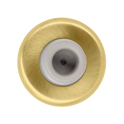 Don-Jo 1407-606 Wall Bumper Concave, 2-1/2in Diameter, Projection 1in, 606/US4 Satin Brass