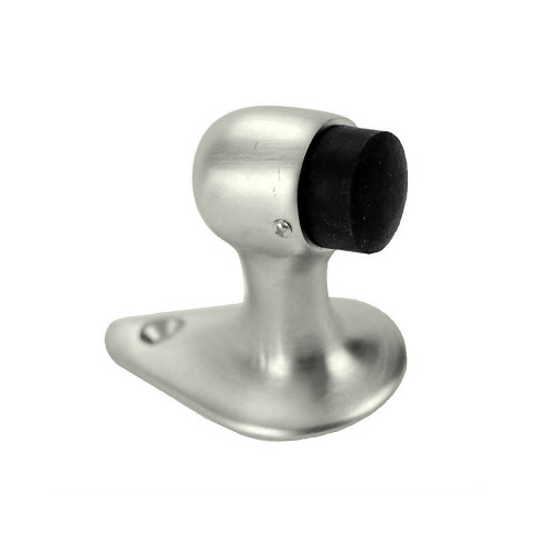 Don-Jo 1450-619 Door Stop Gooseneck 2-1/8in H, Base 2-5/8in x 1-5/8in, 619/US15 Satin Nickel