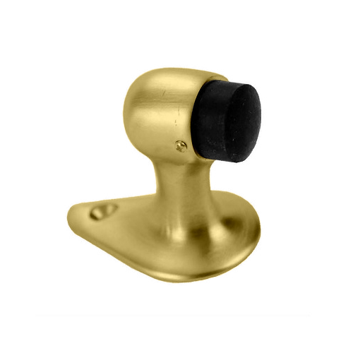 Don-Jo 1450-605 Door Stop Gooseneck 2-1/8in H, Base 2-5/8in x 1-5/8in, 605/US3 Polished Brass