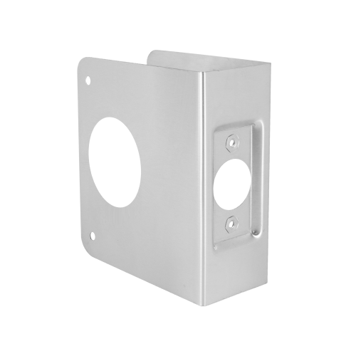 Don-Jo 5-S-CW Deadbolt Door Wrap, 2-3/8in Backset, 1-3/8in Door, Stainless Steel