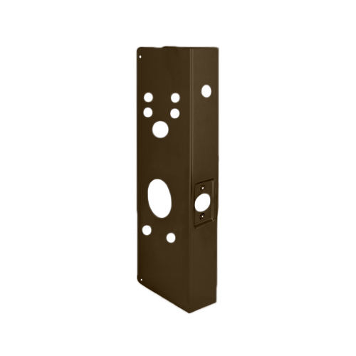 Don-Jo 26AD-10B-CW Schlage AD Series Cylindrical Door Wrap, 2-3/4in Backset, Oil Rubbed Bronze