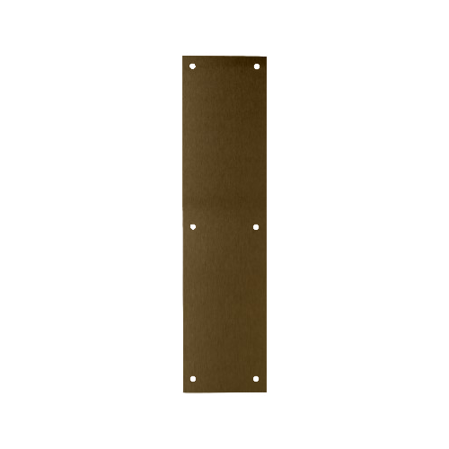 Don-Jo 70-612 Push Plate 3.5in x 15in, 612/US10 Bronze