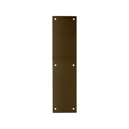Don-Jo 70-613 Push Plate 3.5in x 15in, 613/US10B Oil Rubbed Bronze
