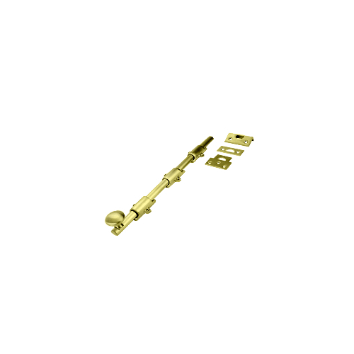 Don-Jo 1630-605 Dutch Door Bolt, 4-1/2in L x 5/8in Bolt W, 605/US3 Polished Brass