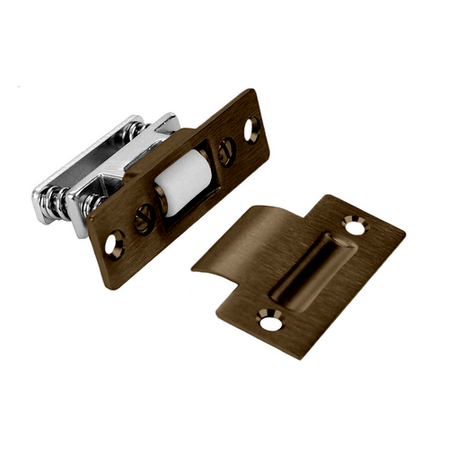 Don-Jo 1702-613 Roller Latch with T-Strike, 3-3/8in L x 1in W, Oil Rubbed Bronze