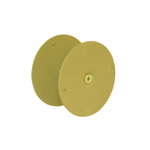 Don-Jo BF-135-BP Hole Filler Plate Cover 3-3/4in, 605/US3 Bright Brass Plated