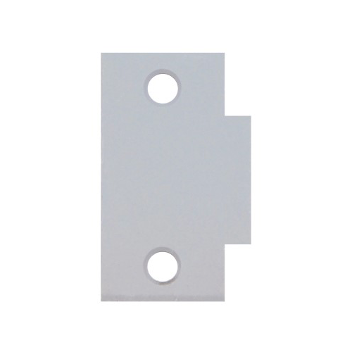 Don-Jo BTS-160-CP Blank T-Strike Filler Plate, 2-3/4in x 1-3/8in, 625/US26 Bright Chrome Plated