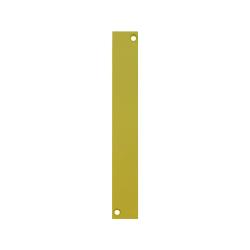 Don-Jo EF-634-BP Latch Filler Plate 6-3/4in x 1in, 605/US3 Bright Brass Plated