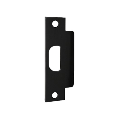 Don-Jo EH-161-622 Extended Height Latch Hole ASA Strike, 4-7/8in x 1-1/4in, 622/US19 Black