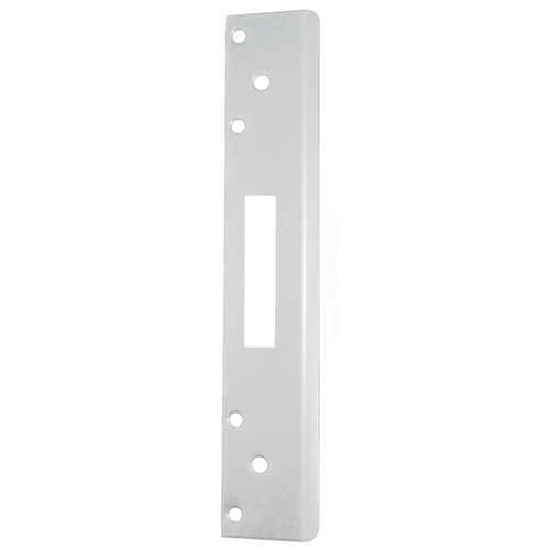 Don-Jo FL-212WM-WH 1 Hole Security Mortise Strike 12in x 1-3/4, WH White Coated
