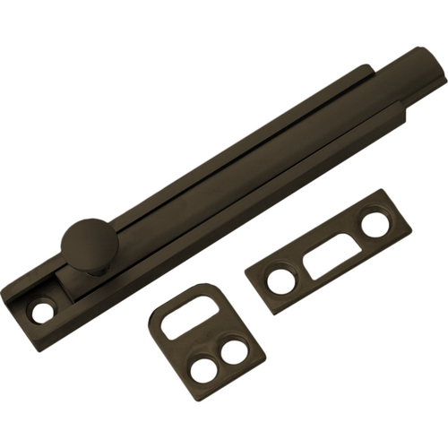 Don-Jo SB-4-613 4in Slide Bolt, 613/US10B Oil Rubbed Bronze