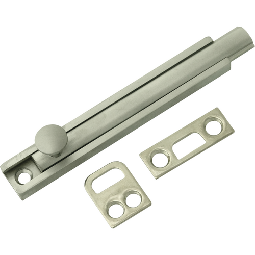 Don-Jo SB-6-619 6in Slide Bolt, 619/US15 Satin Nickel
