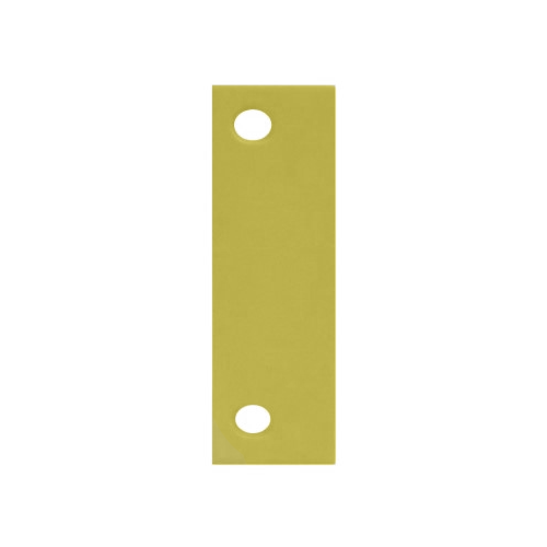 Don-Jo SHF-45-BP Door Hinge Filler Plate 4-1/2in x 1-1/2in, 605/US3 Bright Brass Plated