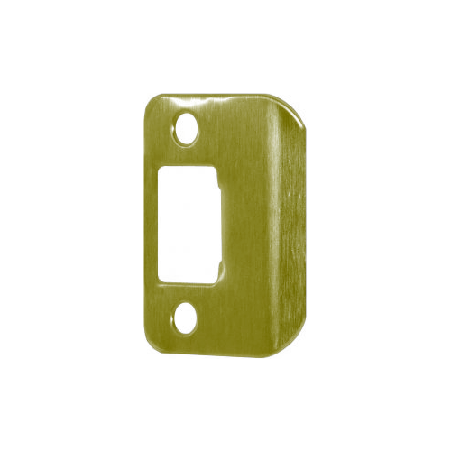 Don-Jo ST-214-RC-605 Radius Corner Full Lip Strike, 2-1/4in x 1-1/4in, 605/US3 Polished Brass