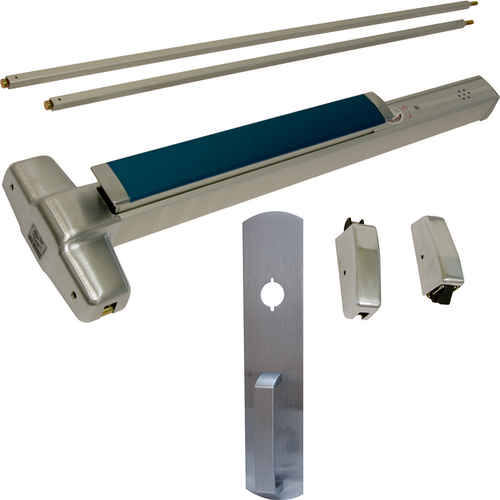 Von Duprin 9827NL-626-36 ALK Alarmed SVR Vertical Rod Exit Device 990NL Nightlatch Trim, Satin Chrome
