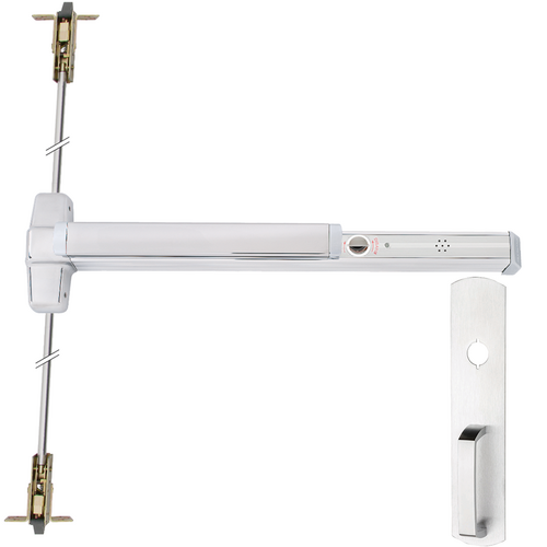 Von Duprin 9947NL-626-36 ALK Alarmed CVR Grooved Exit Device 990-06 Nightlatch Trim, Satin Chrome