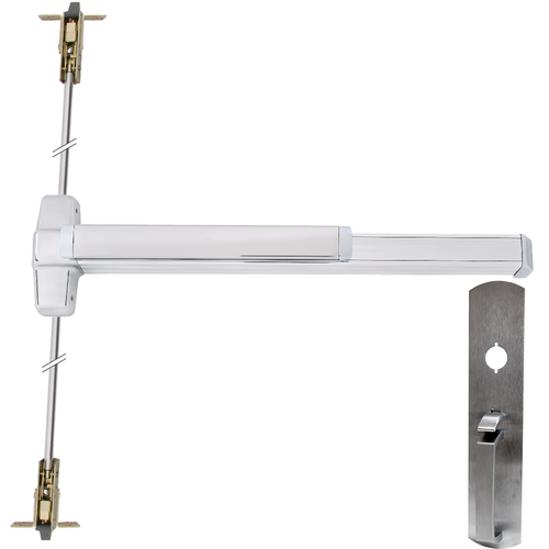 Von Duprin LD-9947TP-626-36 KIT LD CVR Grooved Exit Device, 990TP Trim, 36in Adjustable, Grade 1, Satin Chrome