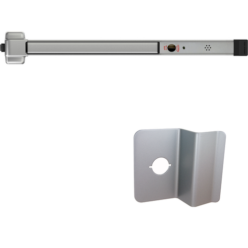 Von Duprin 22NL-689-48-ALK Alarmed Rim Exit Device 210NL Nightlatch Pull Trim, 48in, Grade 1, Aluminum