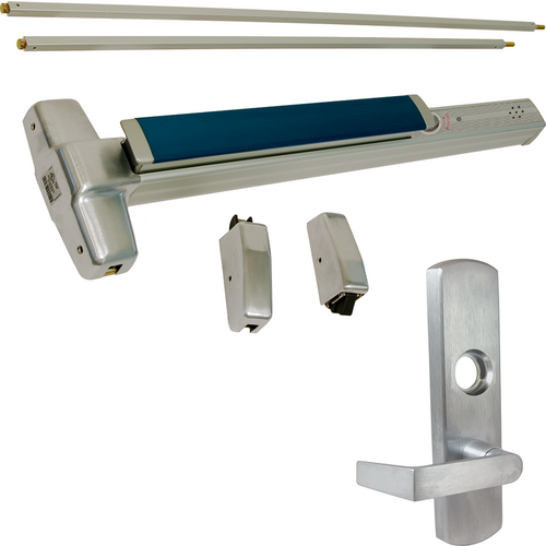 Von Duprin 9927L-F-626-48-LHR 06 ALK Alarmed SVR Grooved Exit Device w/ 996L-06 Lever Trim, Fire Rated, Satin Chrome
