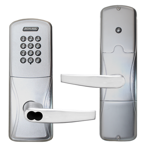 Schlage AD300-CY50KP-RHO626-JD KIT - Hardwired Keypad Office Lock, Rhodes Lever, FSIC, Grade 1, Satin Chrome