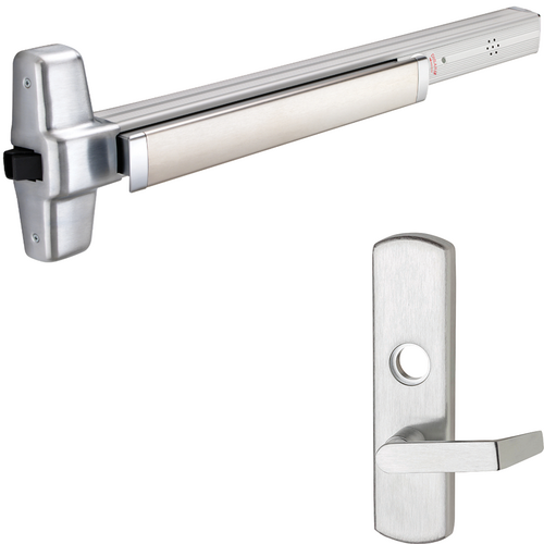 Von Duprin 99L-626-36-RHR 06 ALK Alarmed Rim Exit Device 996L-06 Lever Trim RHR 36in Grade 1 Satin Chrome