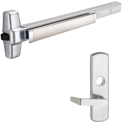 Von Duprin 99L-626-48-LHR 06 ALK Alarmed Rim Exit Device 996L-06 Lever Trim LHR 48in Grade 1 Satin Chrome