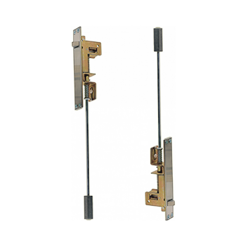 Cal-Royal AUTOFLM1 US26D Auto Flush Bolt for Metal Doors, Self-Latching, 1in x 6-3/4in, Satin Chrome