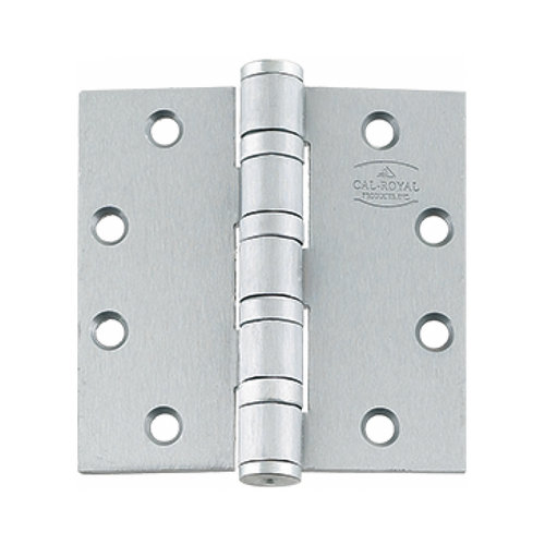 Cal-Royal BB5200 US26D NRP 5 Knuckle Full Mortise Heavy Weight Hinge, 4.5