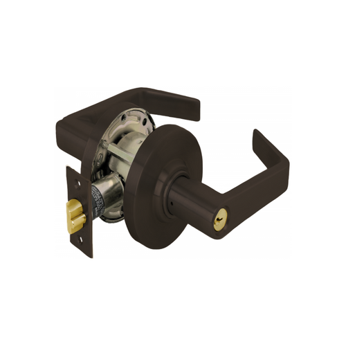 Cal-Royal ICXP00 US10BE XP Bent Lever, SFIC Prep, Less Core, 2-3/4in Backset, Grade 2, Dark Satin Bronze
