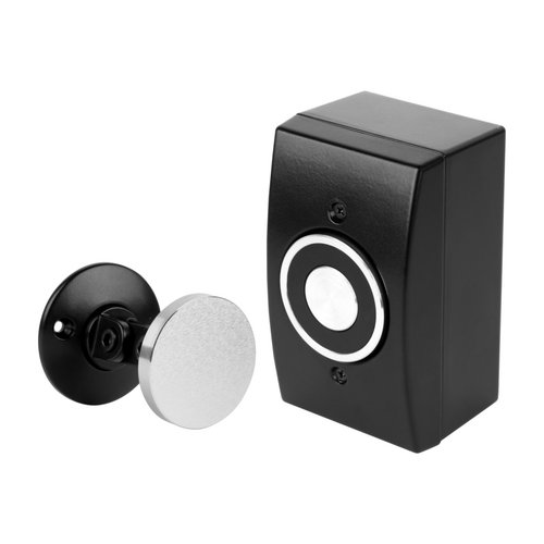 Camden CX-95S-DH-BK Magnetic Door Holder, Surface/Flush Mount, 12/24 VAC/VDC, 120 VAC, Black
