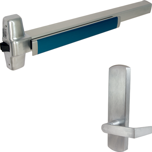 Von Duprin LD-98L-DT-626-48-RHR 06 KIT Less Dogging Rim Exit Device 996L-DT-06 RHR Dummy Lever Trim 48in Satin Chrome