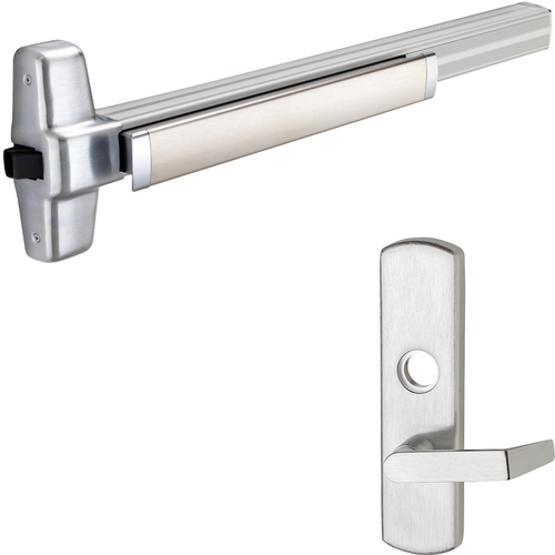 Von Duprin LD-99L-NL-626-48-RHR 06 Rim Exit Device 996L-NL-06 Nightlatch Lever Trim, RHR, 48in, Grade 1, Satin Chrome