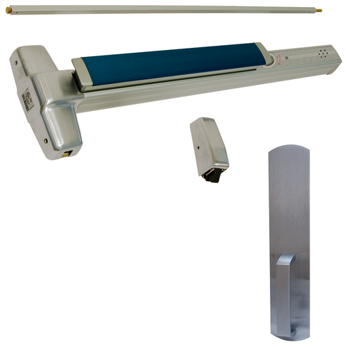 Von Duprin RX-9927DT-F-626-48-LBR-ALK Alarmed Exit Device Kit, Fire-Rated, RX Switch, SVR, 990DT Dummy Pull, Satin Chrome