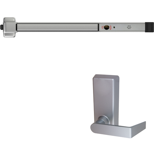 Von Duprin 22L-BE-689-36 RHR ALK Alarmed Rim Exit Device with 230L-BE Lever Trim, RHR, 36in, Grade 1, Aluminum