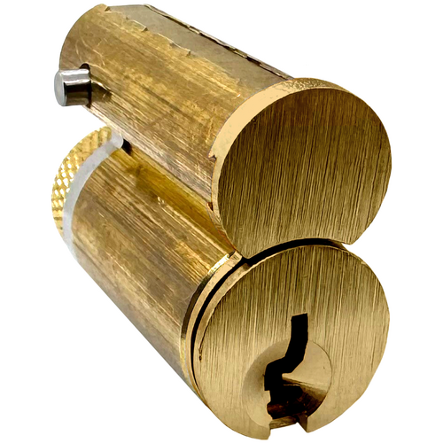 GMS LFIC-G23-4 Schlage FSIC Core, C123 Keyway, 1-Bitted with 2 Keys, 606/US4 Satin Brass