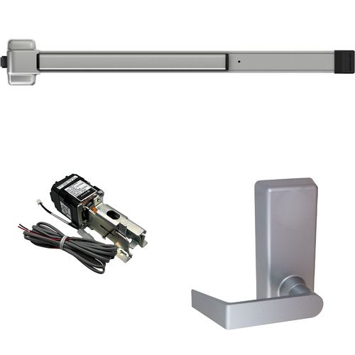 Von Duprin HD-QELA-22L-BE-689-48 LHR QEL Rim Exit Device, 230L-BE Passage Lever Trim, LHR, Hex Dogging, Grade 1