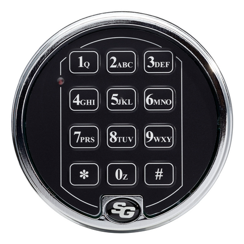 Sargent & Greenleaf 6123-505 UL Type 1 7 User Safe Lock, Spring Bolt, Textured Black Keypad, Dual Control