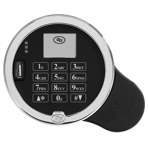 Sargent & Greenleaf 3029-502 NexusIP Wi-Fi Safe Lock, 250 Users, Push/Pull Bolt, Central User Management