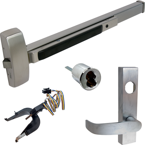 Sargent 55-70-8804F-ETL-32D LHR 8800 Series Rim Exit Device, RX Nightlatch Lever Trim, Grade 1, LHR, 36in